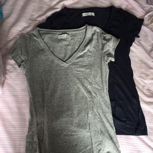 Two b-neck t shirts
